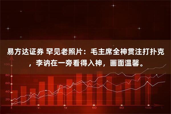 易方达证券 罕见老照片：毛主席全神贯注打扑克，李讷在一旁看得入神，画面温馨。